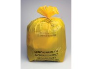18x29x39" YELLOW NHS CLINICAL WASTE SACKS X 200 (50x4 perforated on a roll)